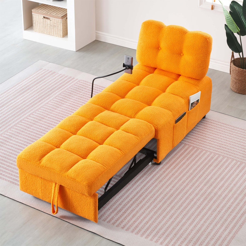 Latitude Run® Convertible Sofa - Cum - Bed with Premium Fabric